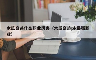 木瓜奇迹什么职业厉害（木瓜奇迹pk最强职业）